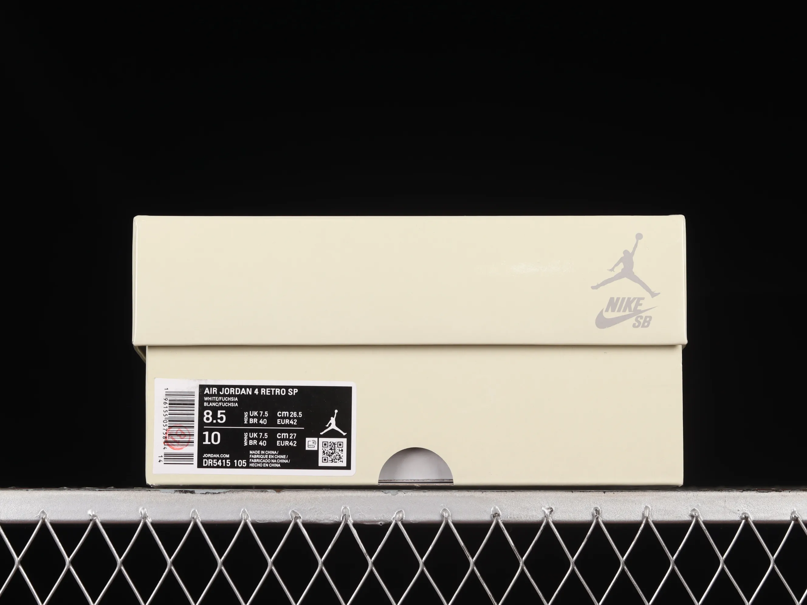 All categories Air Jordan Jordan series basketball shoes Air Jordan 4 Nike SB x Jordan Air Jordan 4 "Sapphire" AJ4 Joe 4 joint white and purple DR5415-105